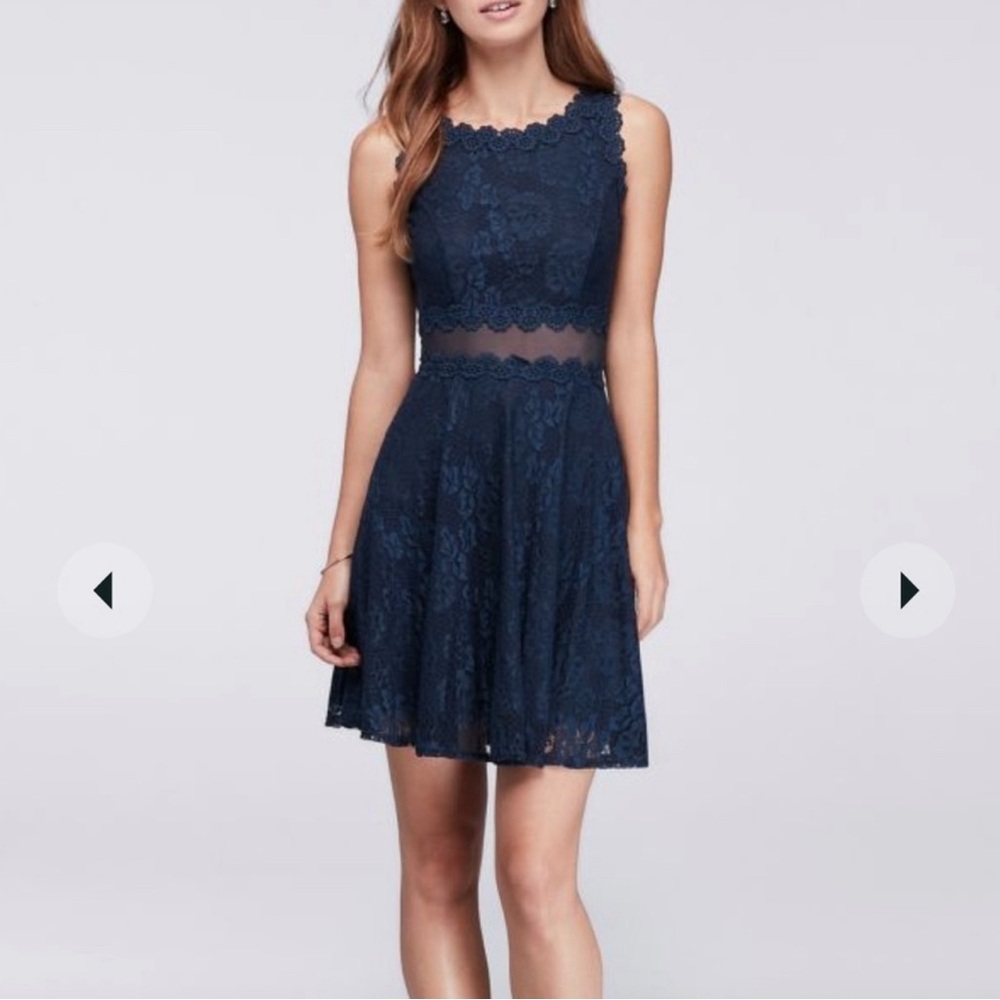 City Triangles Lace Flare Dress